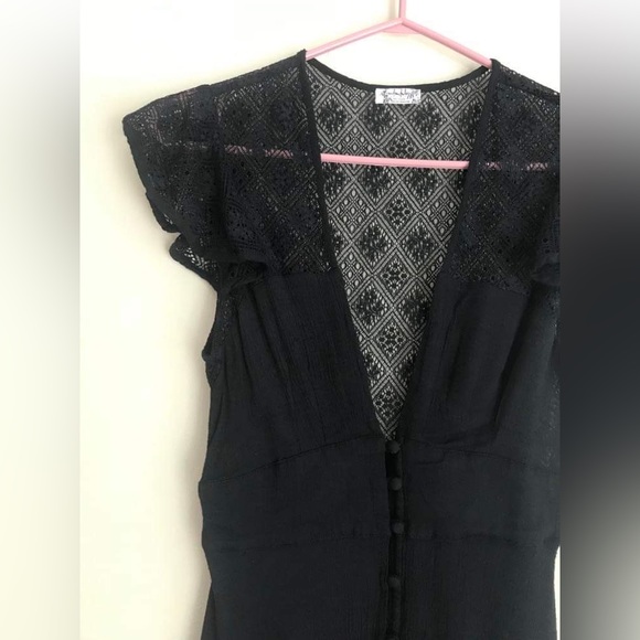 Free People Black Lace Dress - Picture 3 of 6